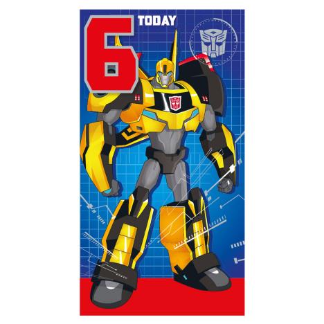 6 Today Transformers 6th Birthday Card £2.45